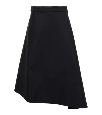 Jil Sander asymmetric midi skirt