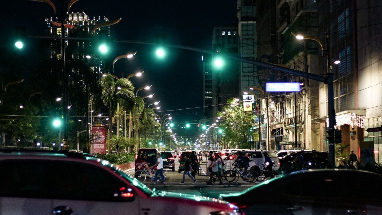 Traffic in Metro Manila Philippines