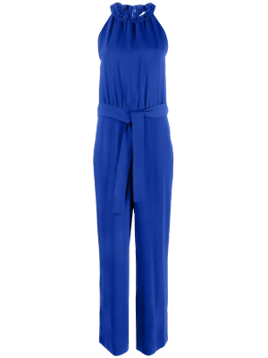 Parosh deep blue jumpsuit