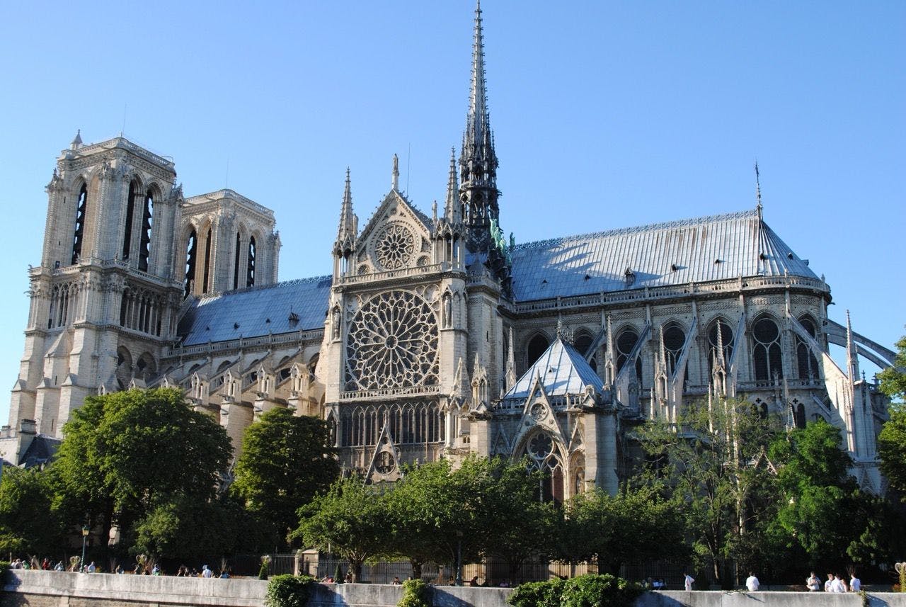 Notre-Dame Cathedral in Paris.