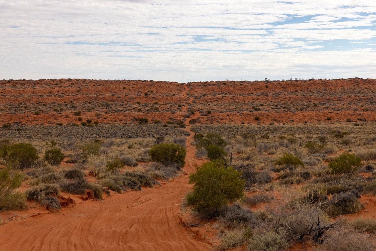 The Simpson Desert in Australia