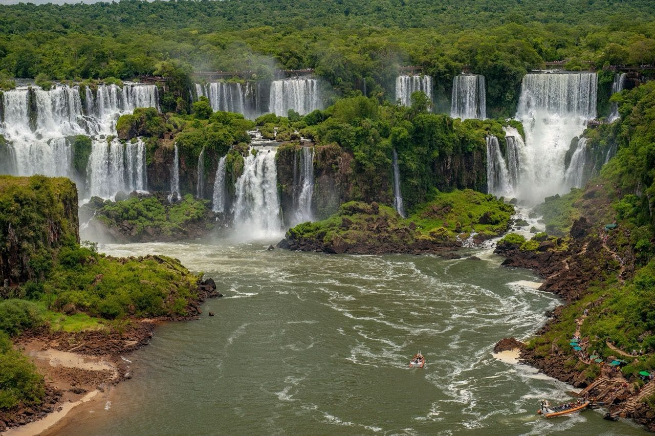 Iguazu Falls in Argentina.