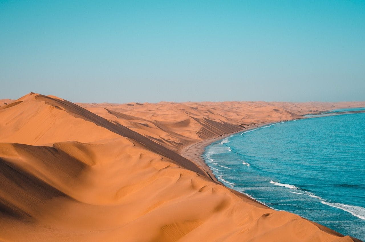 Sandwich Harbour in Namibia.