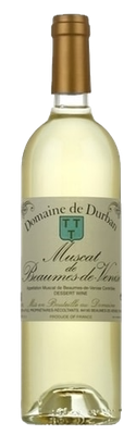 Bottle of Muscat de Beaumes de Venise wine.