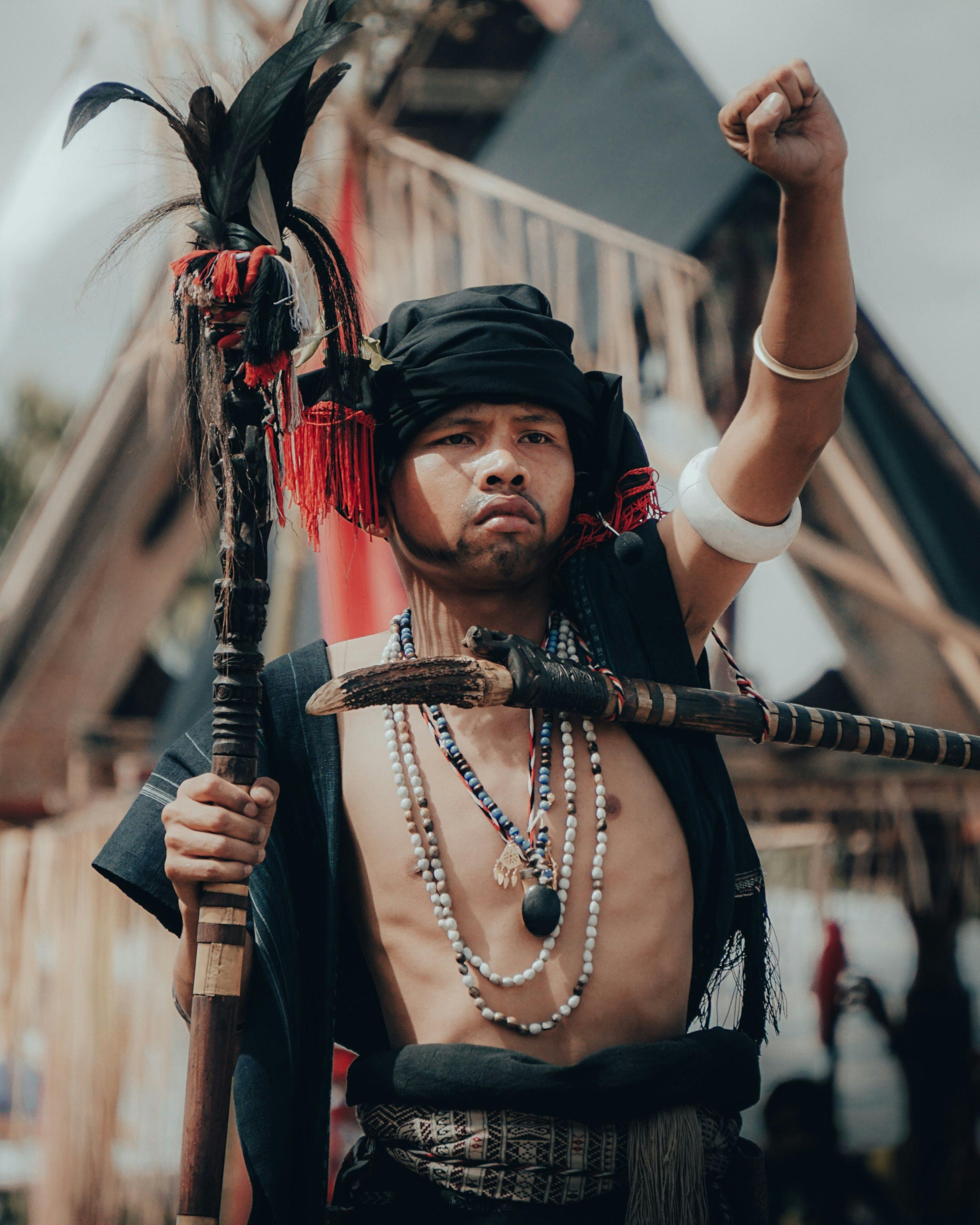 Man from Batak tribe in North Sumatra.