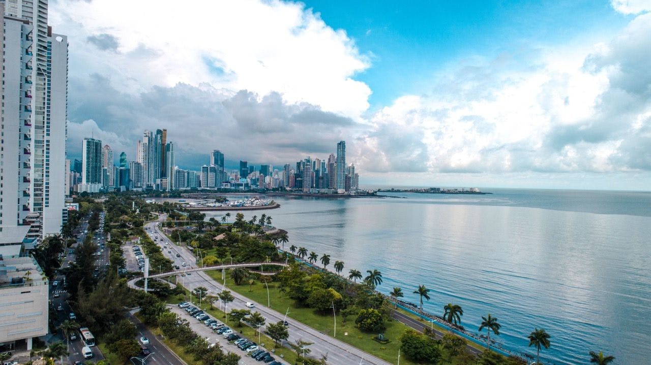 View on Panama City in Panama.