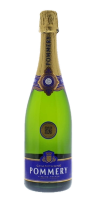 Bottle of Pommery Brut Royal champagne.