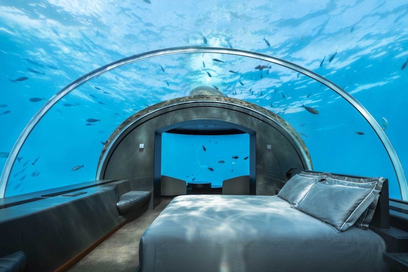 Conrad Muraka underwater villa in Maldives