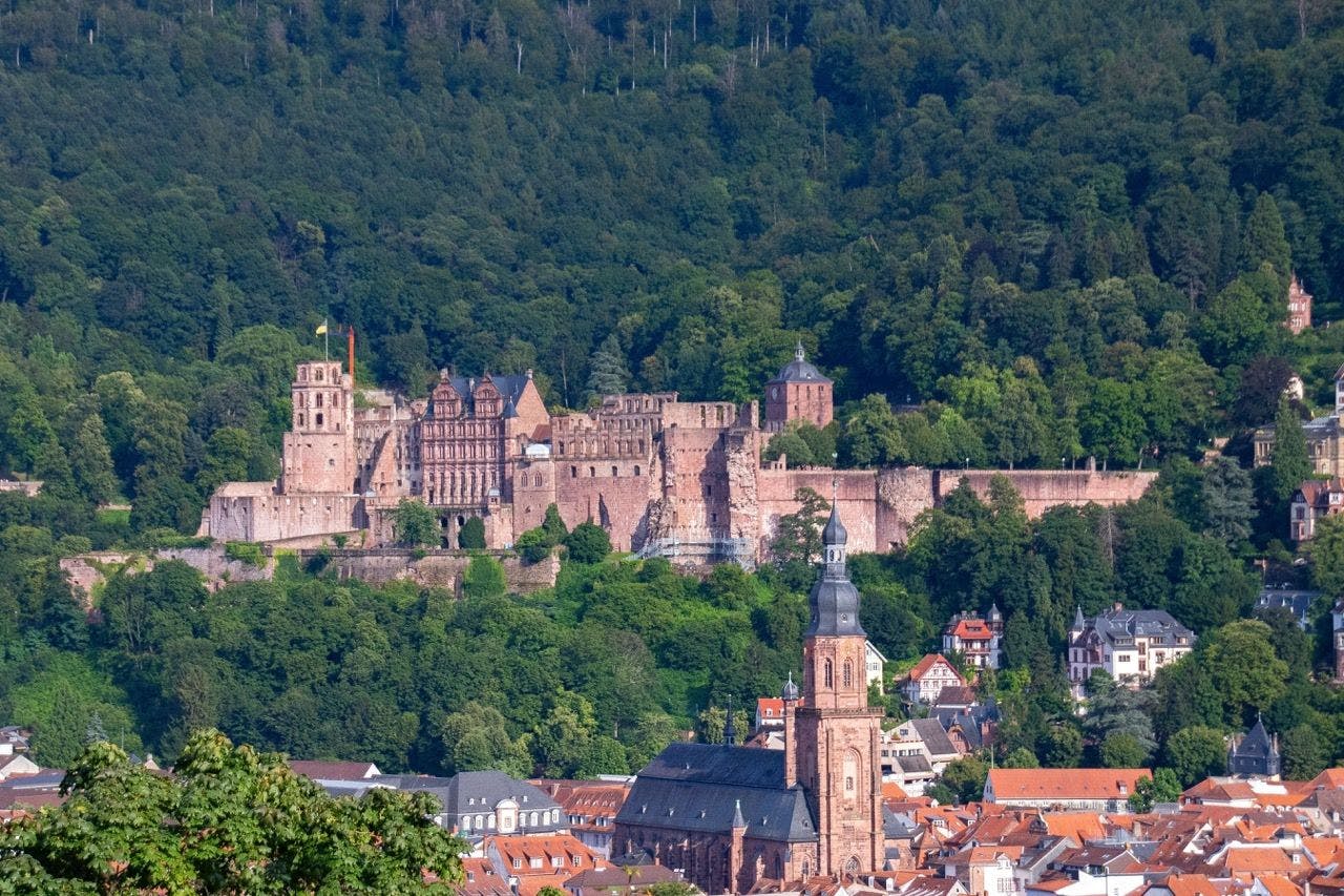 View on Heidelberg Castle in Germany.