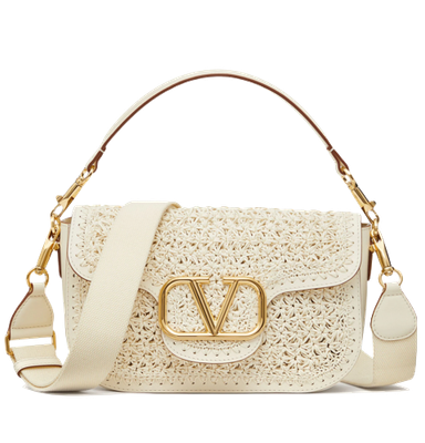 Valentine Garavani white embroidered bag