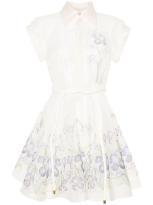 Natura Flip floral-print minidress by Zimmermann.