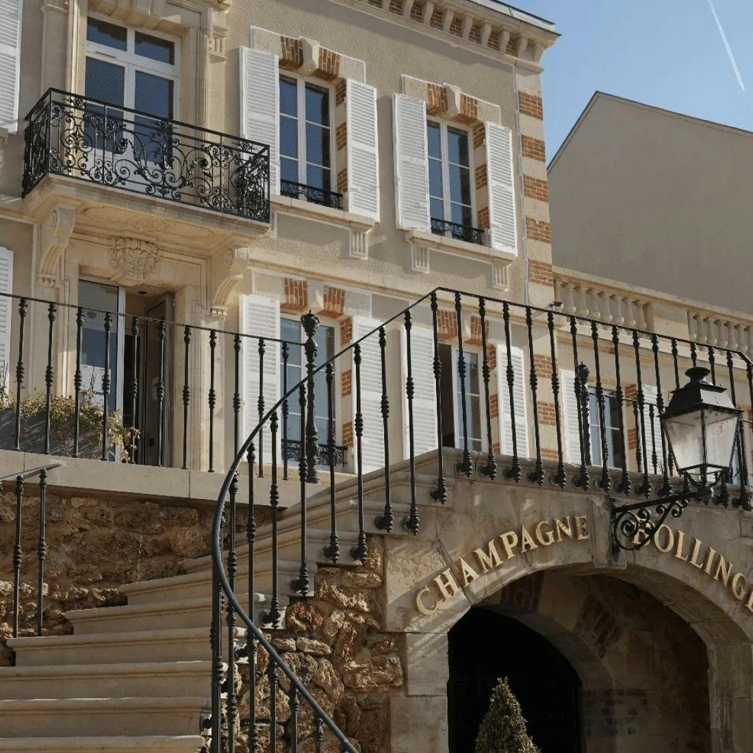 Bollinger champagne house entrance in France.