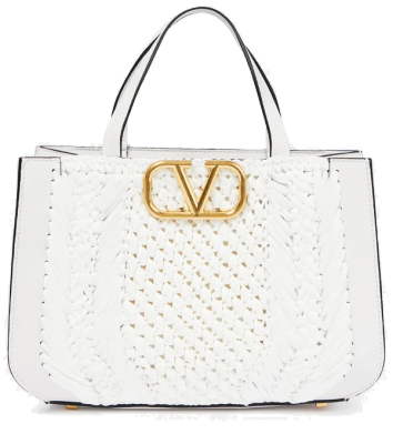 Valentine Garavani white embroidered bag