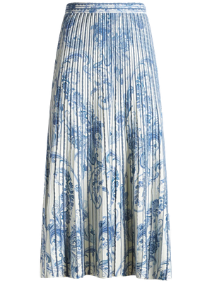 Printed knit midi skirt by Etro.