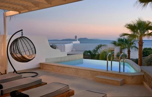 Anax Resort and Spa swimming pool in Mykonos