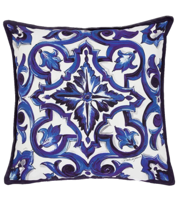 Dolce & Gabbana Casa small majolica canvas cushion