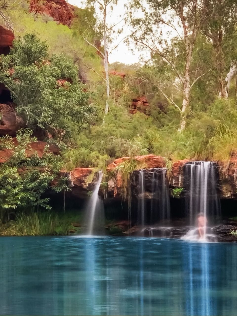 Waterfall in Karijini National Park in Australia.