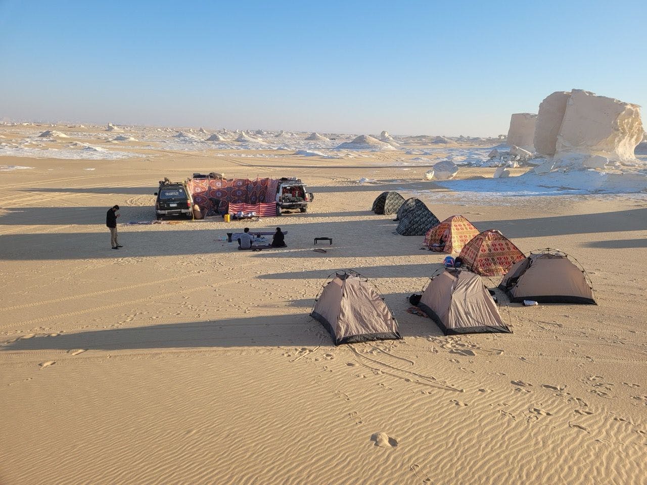 White Desert in Egypt.