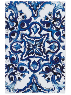 Majolica print cotton bath towel by Dolce & Gabbana Casa.