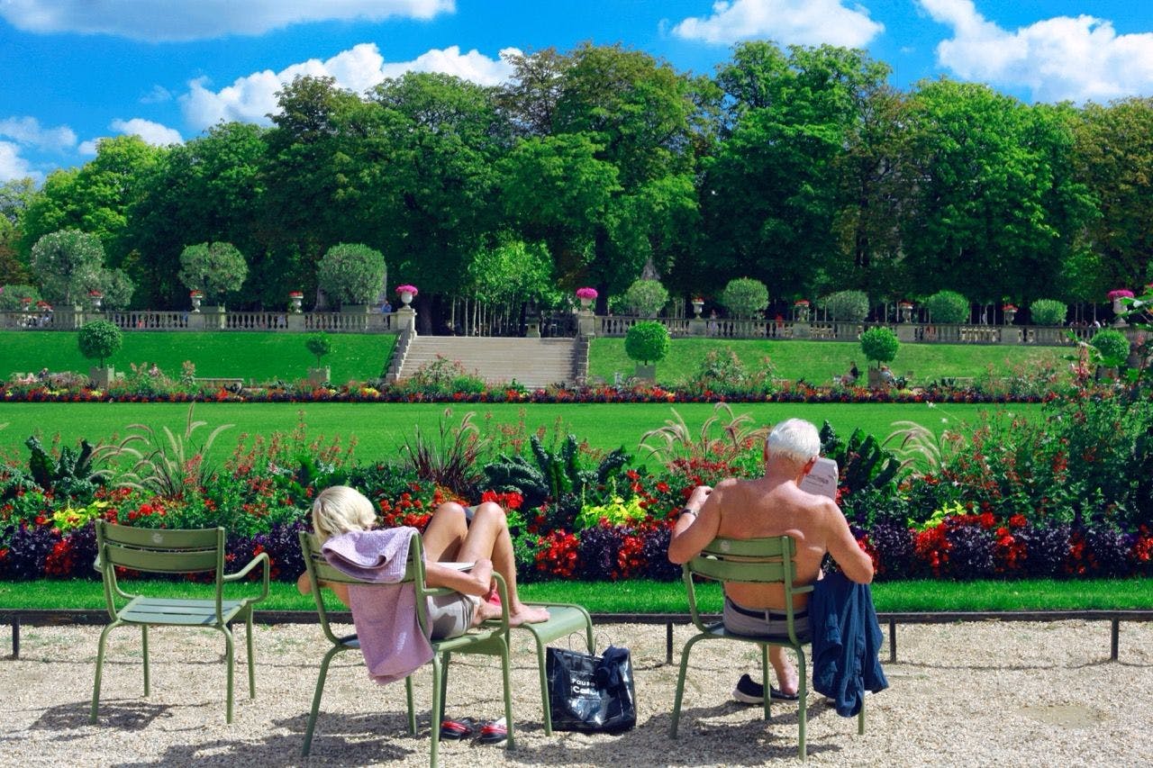 Jardin du Luxembourg park in Paris.
