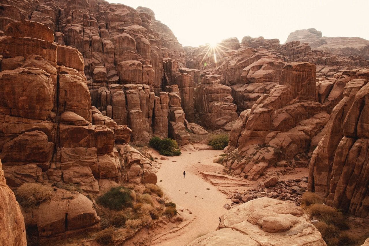 Hisma Desert in NEOM, Saudi Arabia.