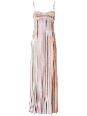 Pleated lamé-effect dress by Missoni.