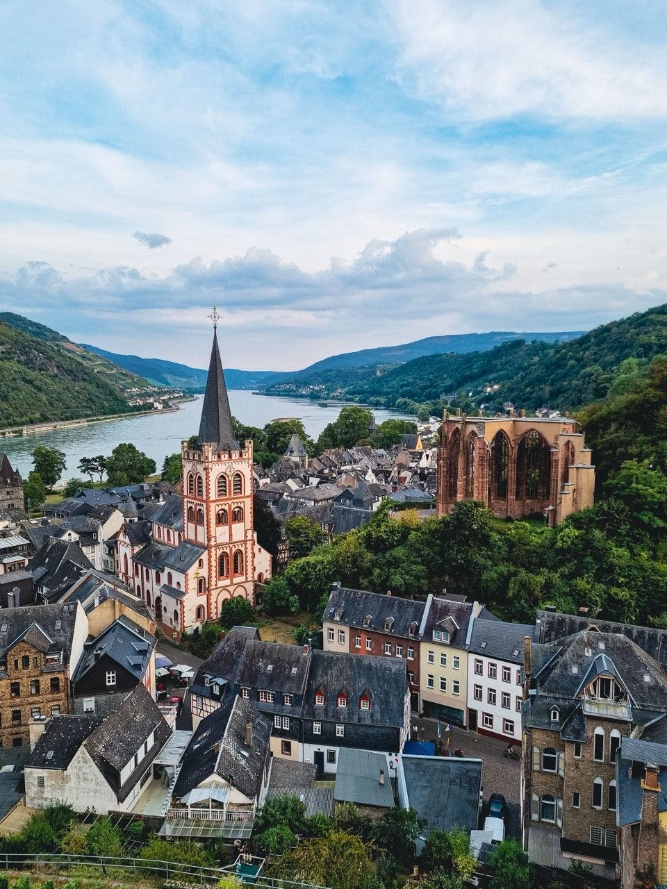 View on Bacharach city in Germany.