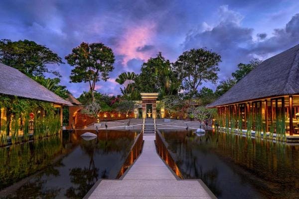 View on the entrance of Amarterra Villas Resort Bali Nusa Dua.