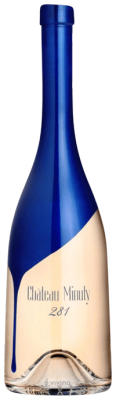 Bottle of French rose wine by Château Minuty