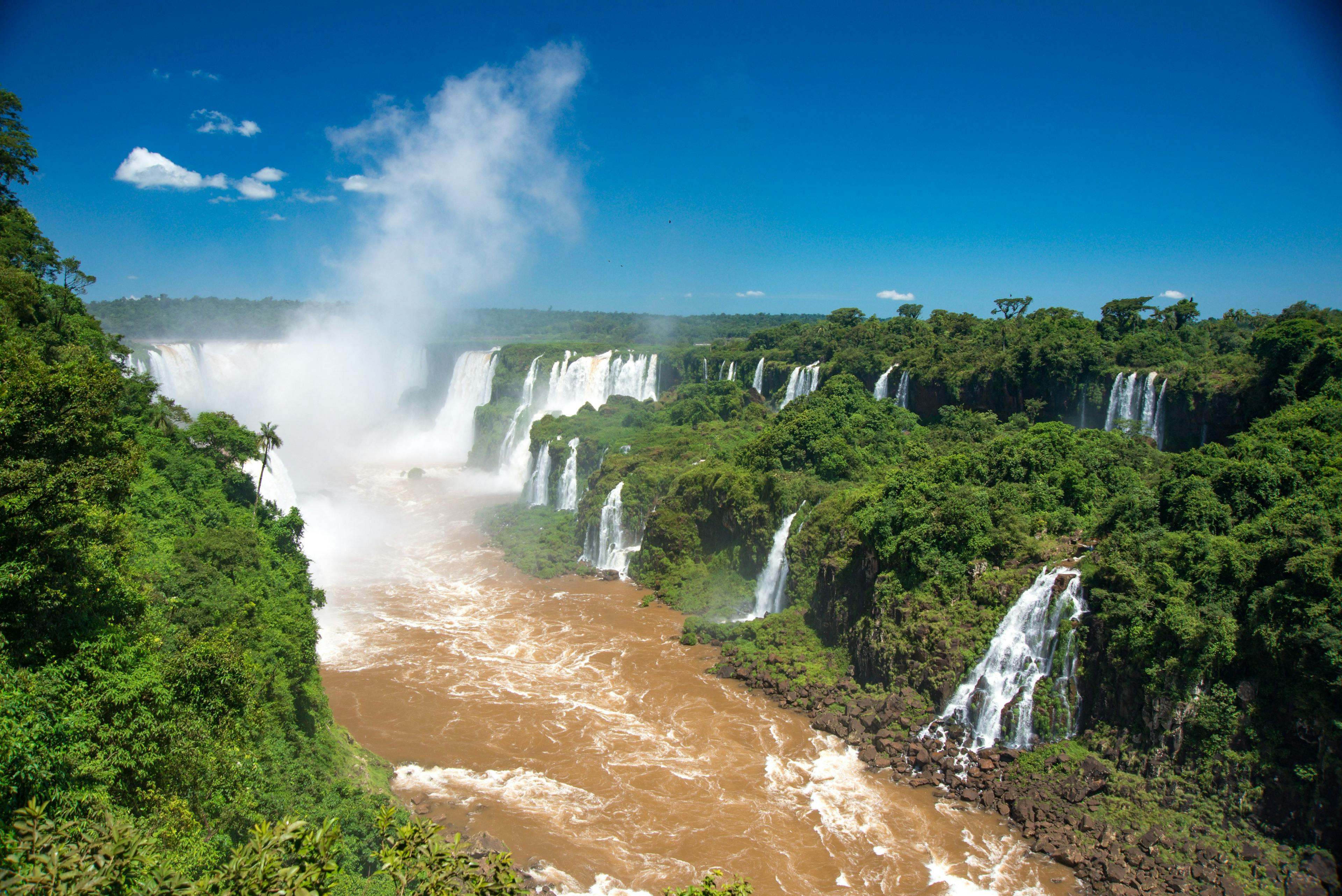 Beautiful Iguazu Falls in Brazil.