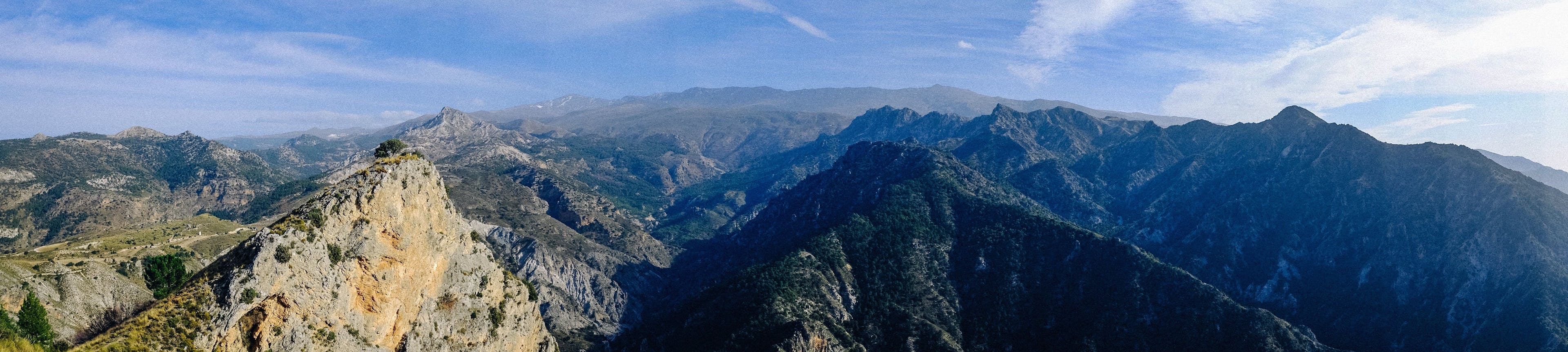 View on Sierra Nevada mountains in Spain.