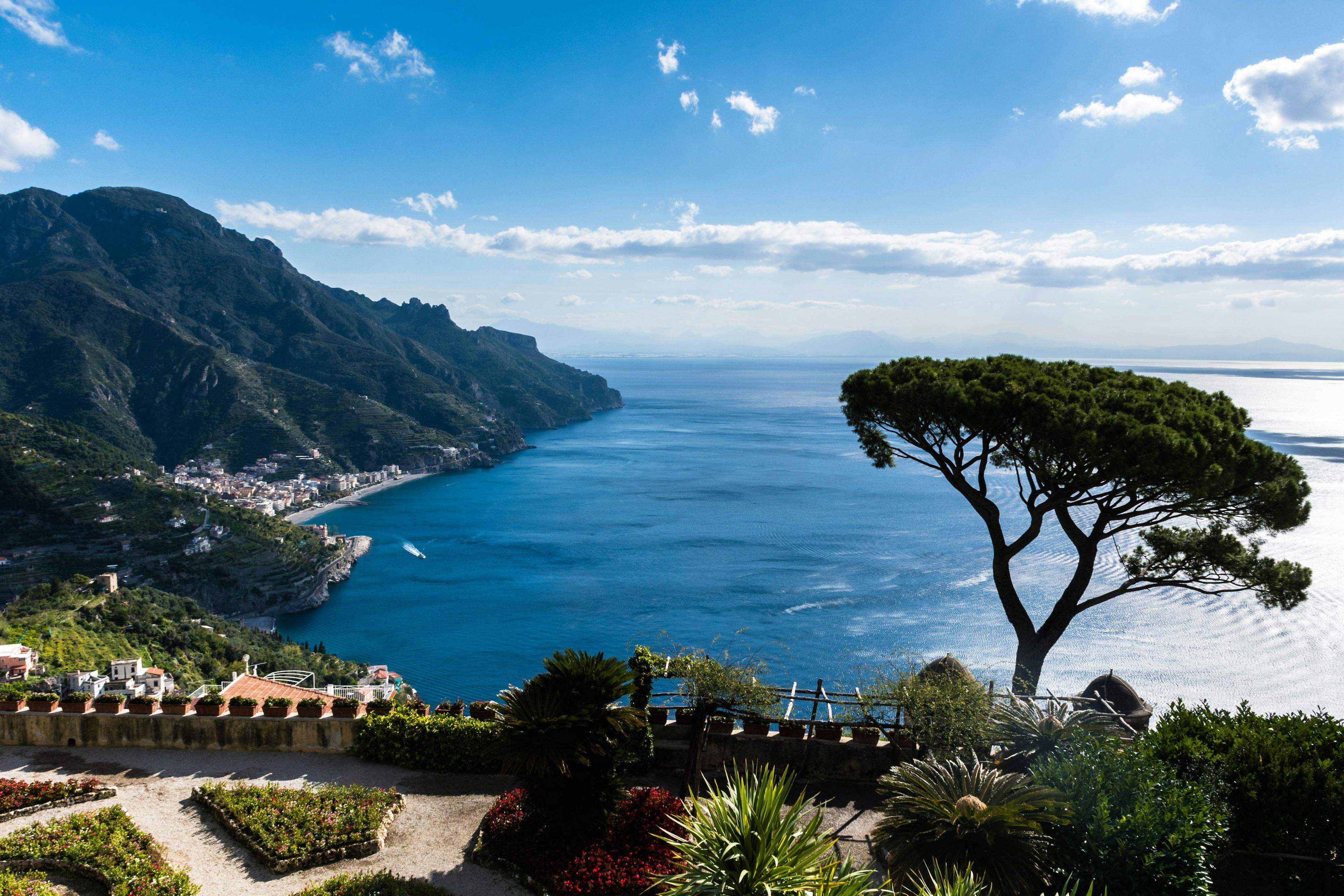 Beautiful town of Ravello in Amalfi coast of Italy