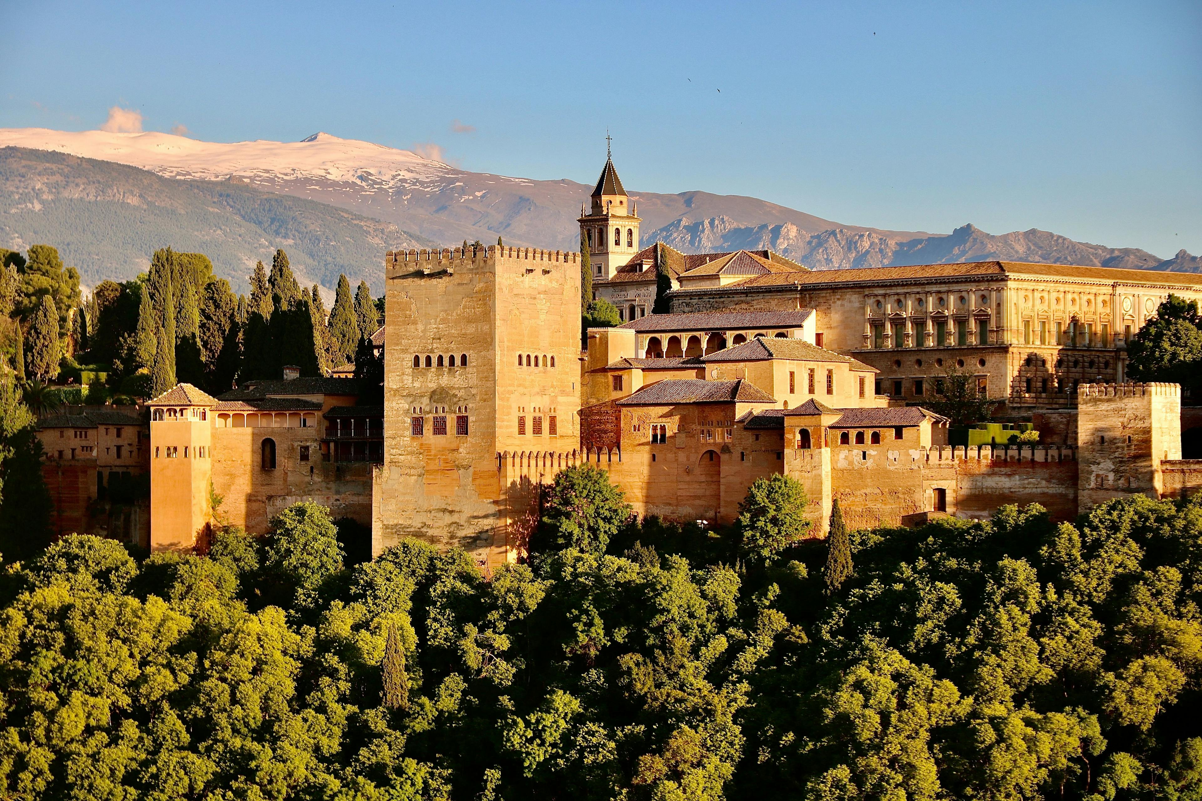 Alhambra palace in Granada Spain.