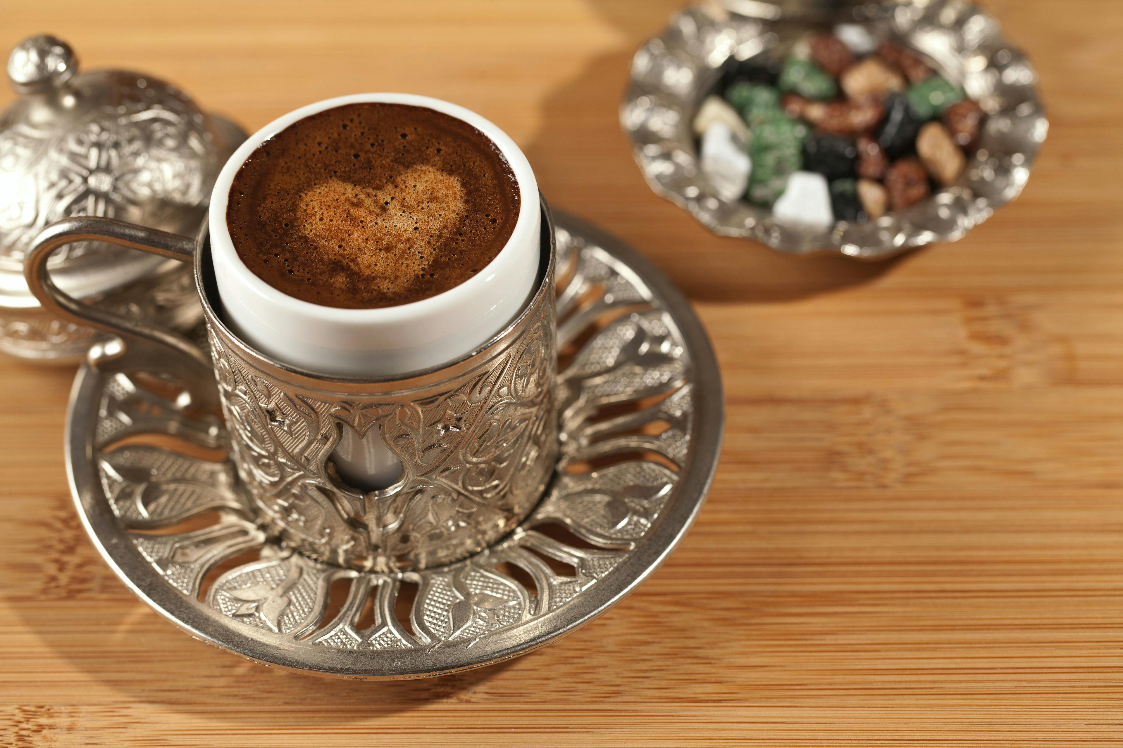 Cup of authentic Turkish coffee