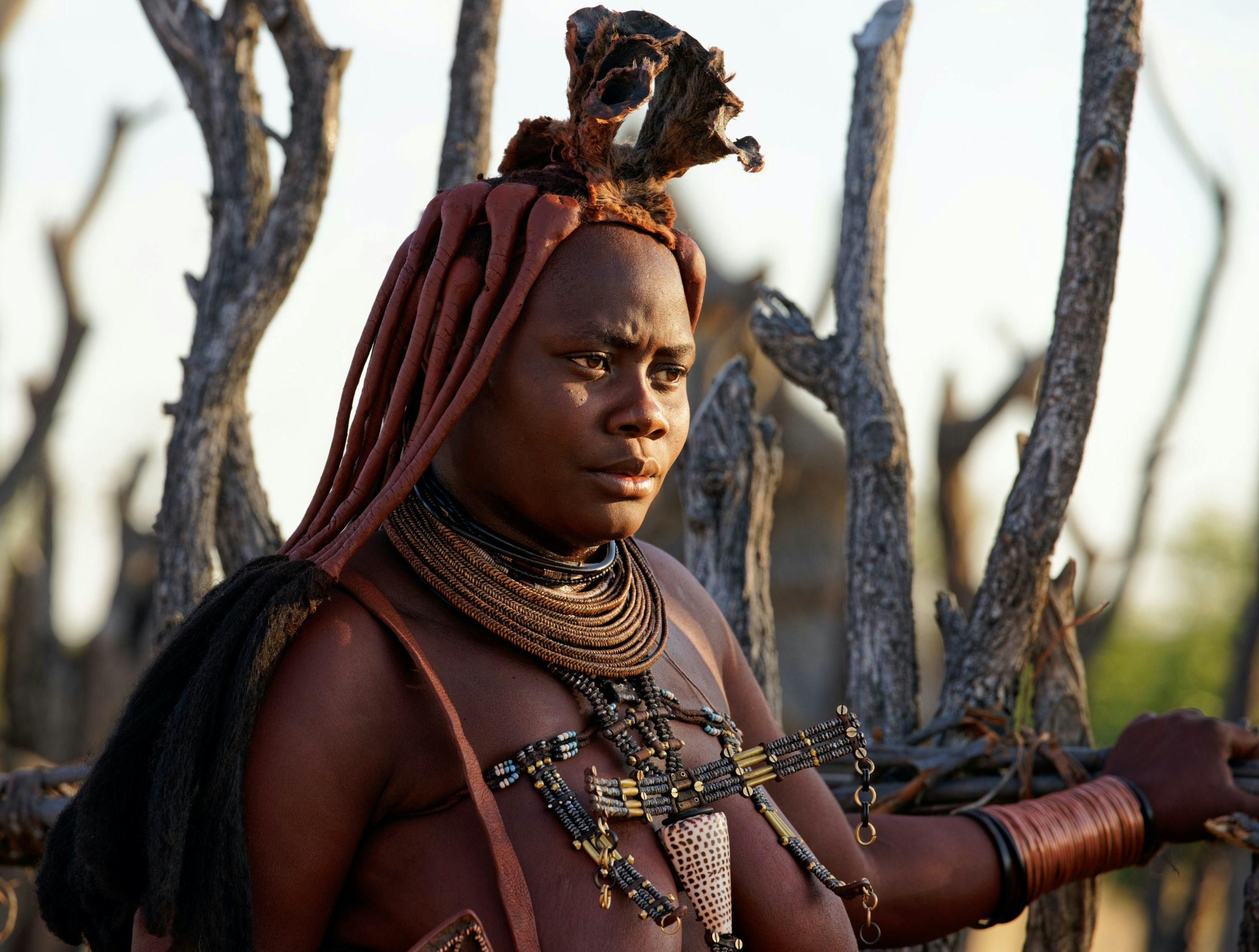 Himba woman in Namibia.