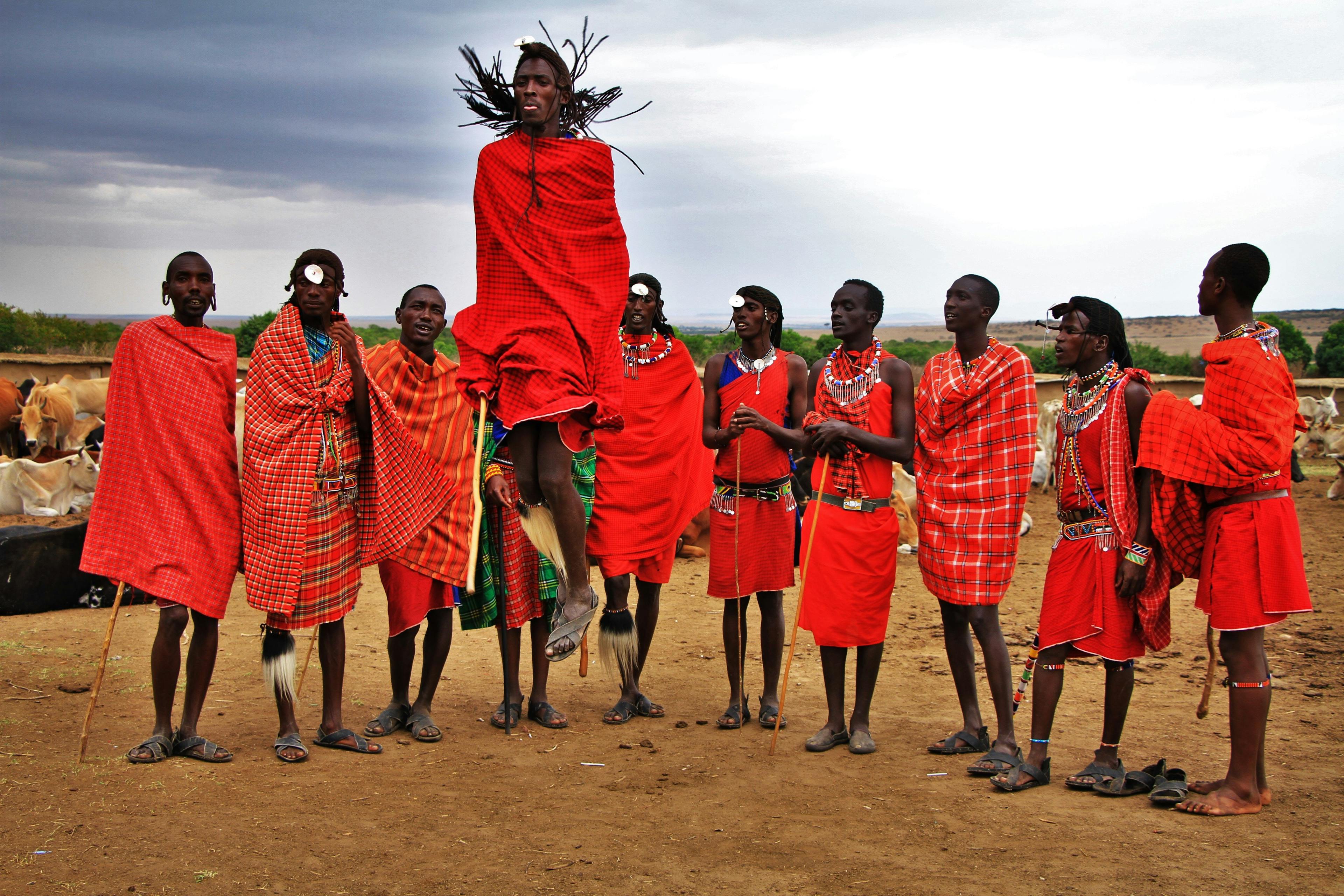 Maasai tribal dance in Kenya.