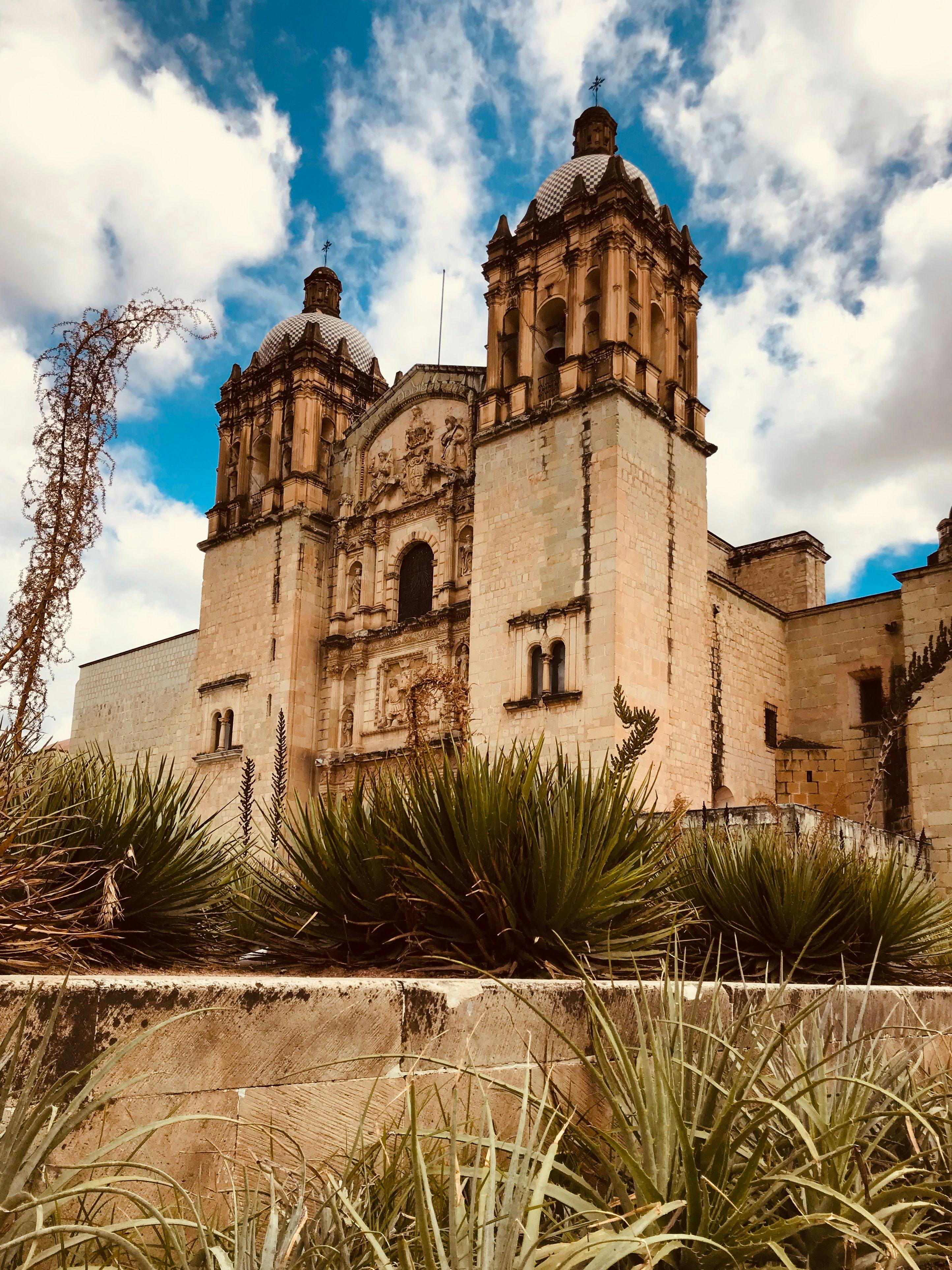 Church in Oaxaca city in Mexico.