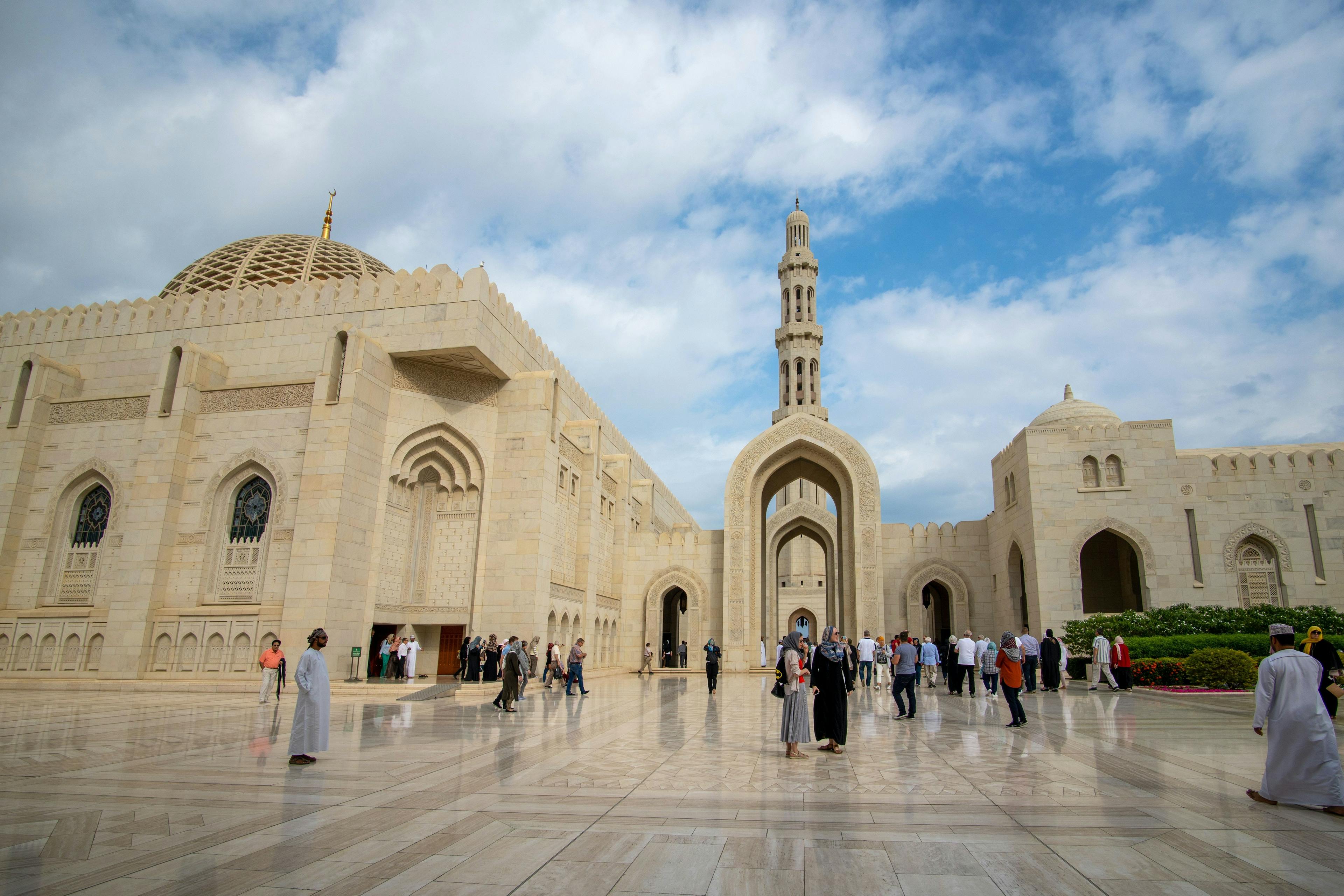 Sultan Qaboos Grand Mosque in Oman.