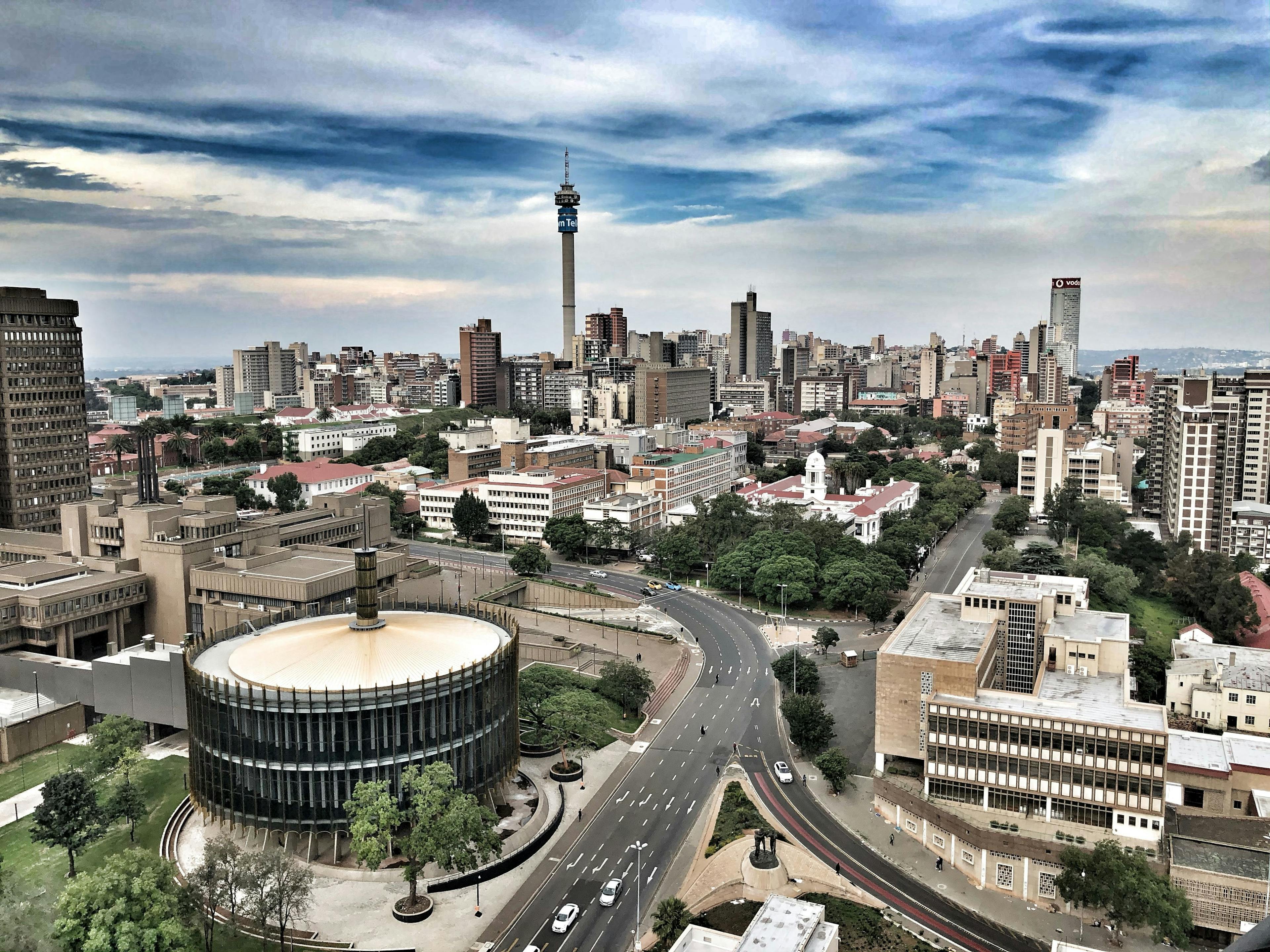 Johannesburg city in South Africa.