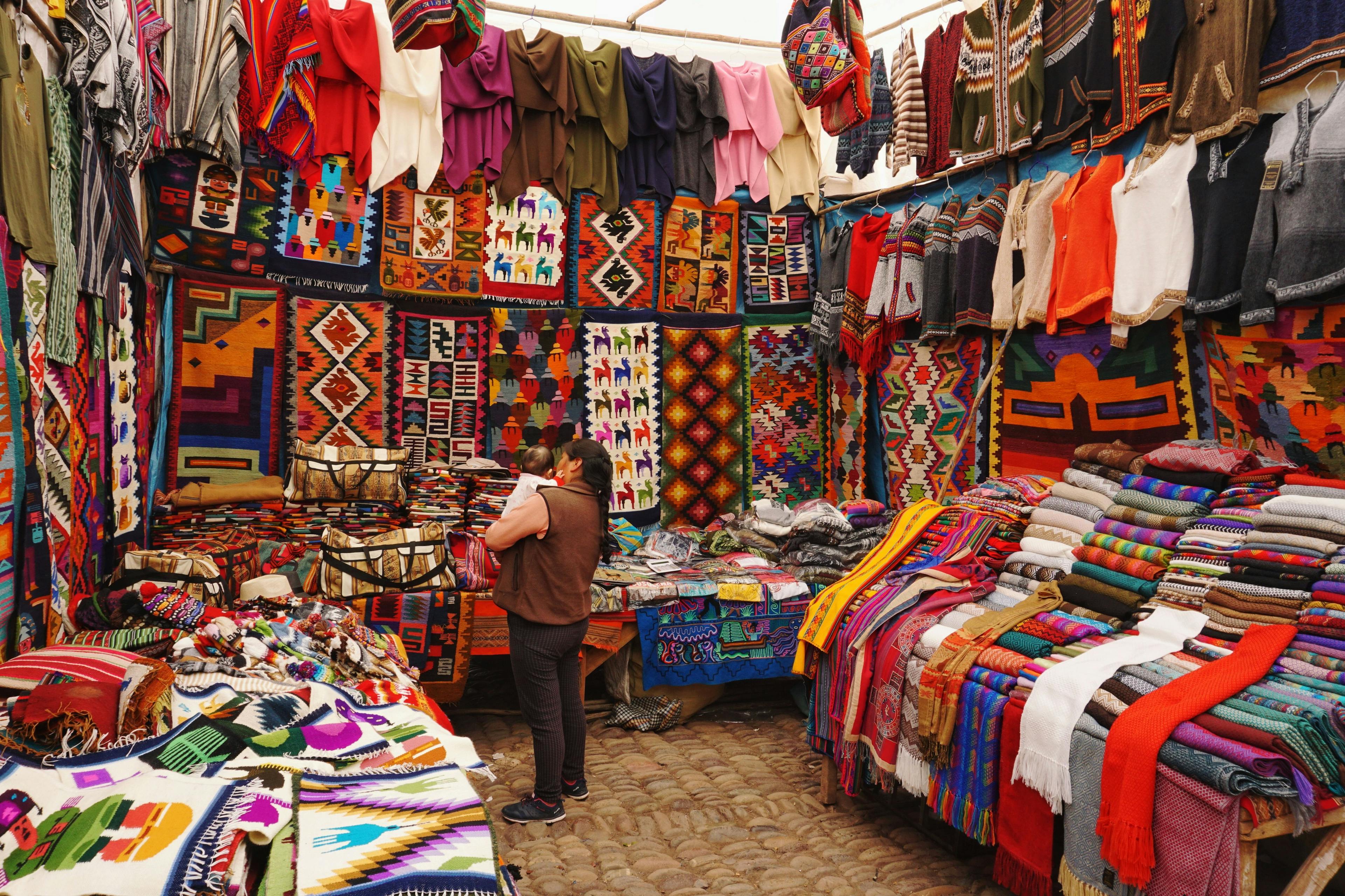 Market in Cusco Peru.