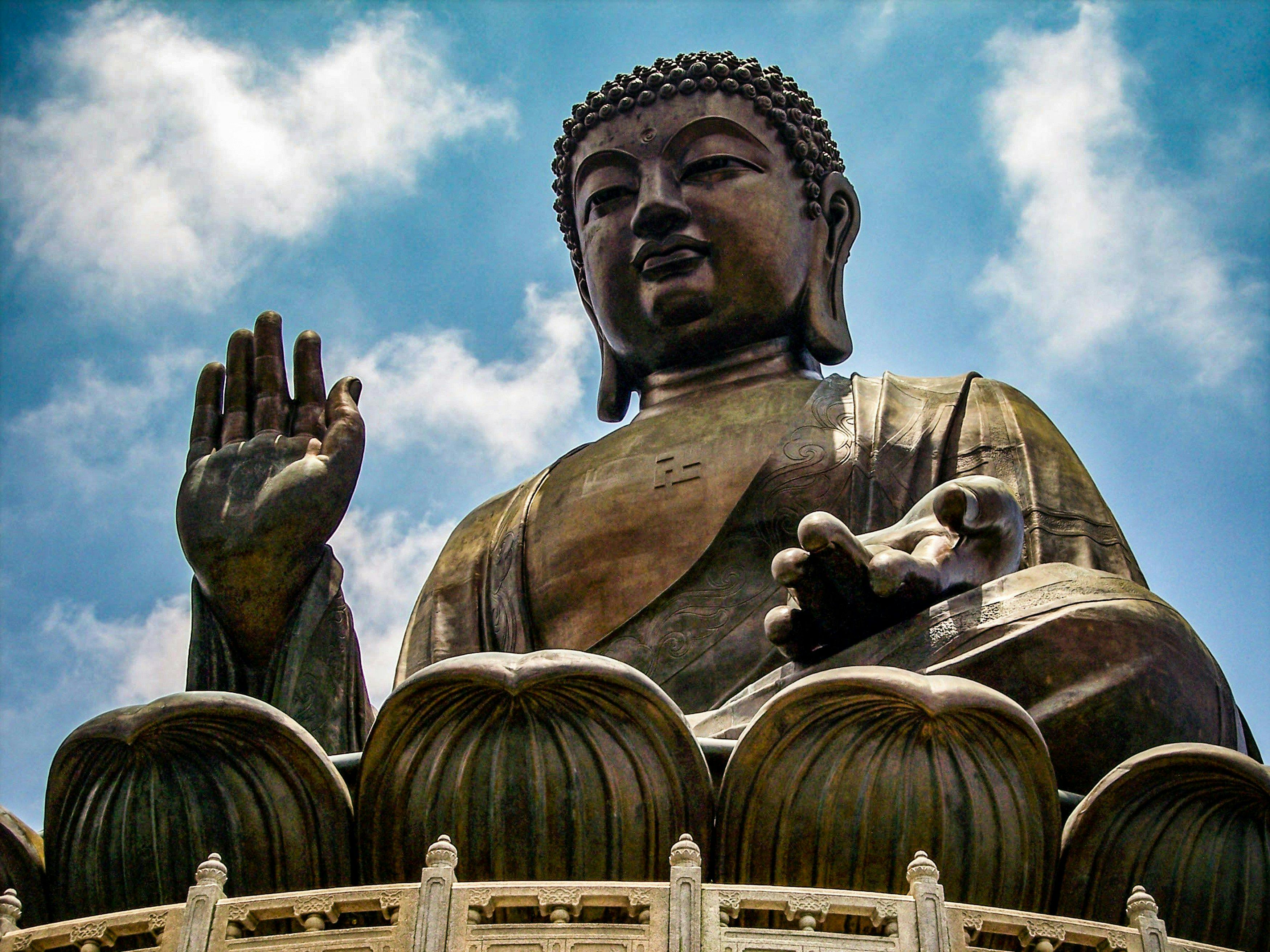 Big Buddha on Lantau Island in Hong Kong