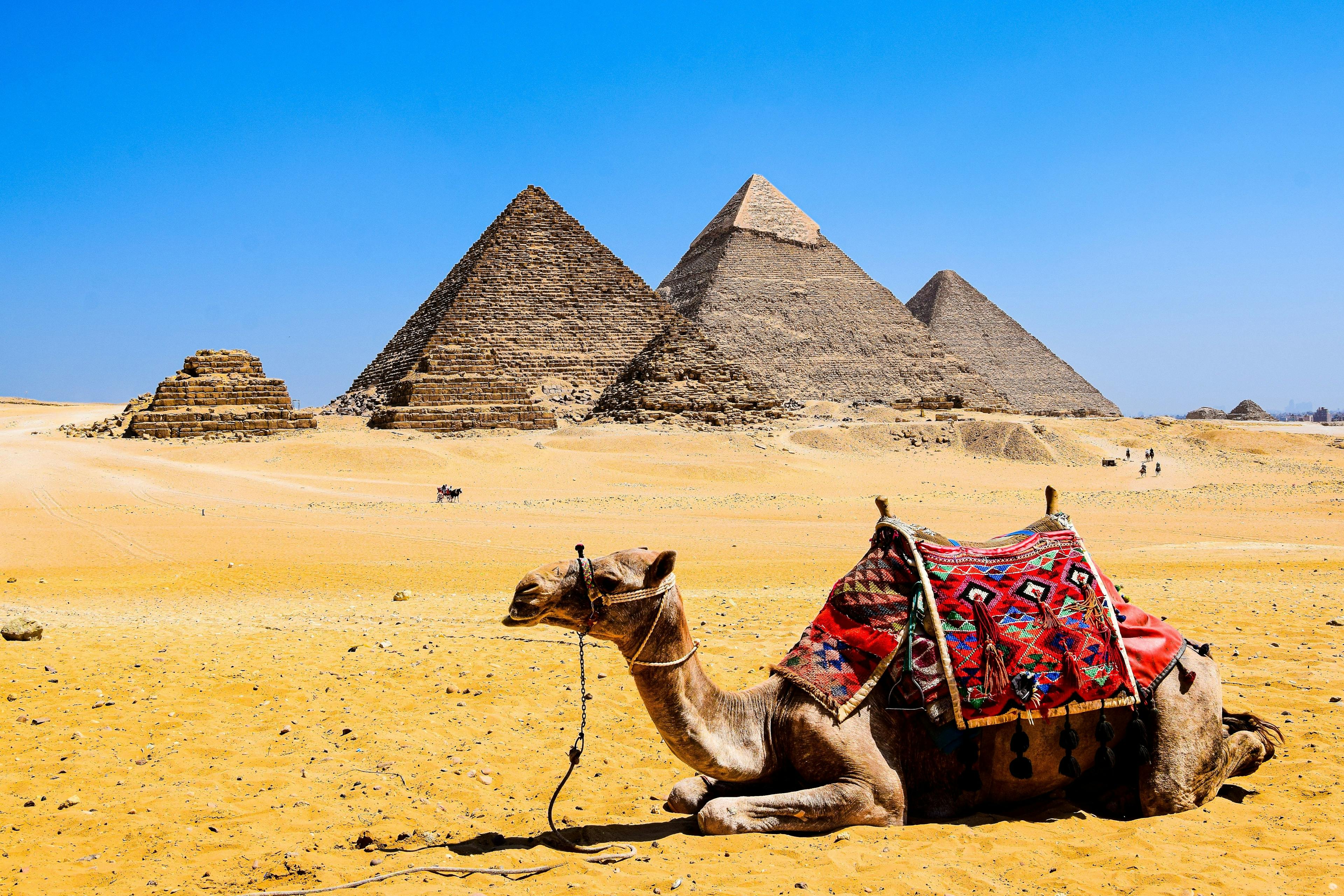 Giza Pyramids in Al Haram Egypt