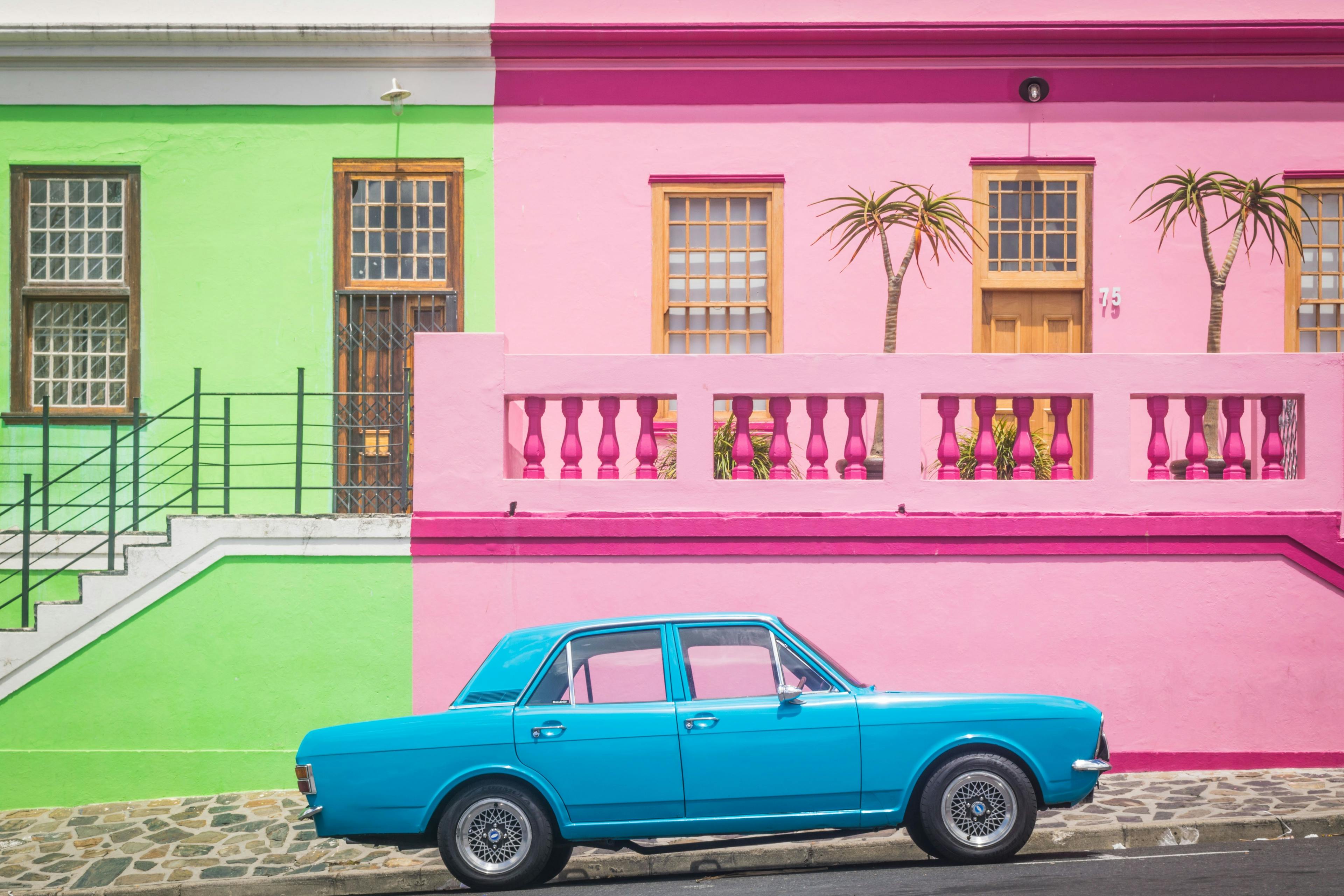 Car parking in Bo-Kaap, Cape Town, South Africa