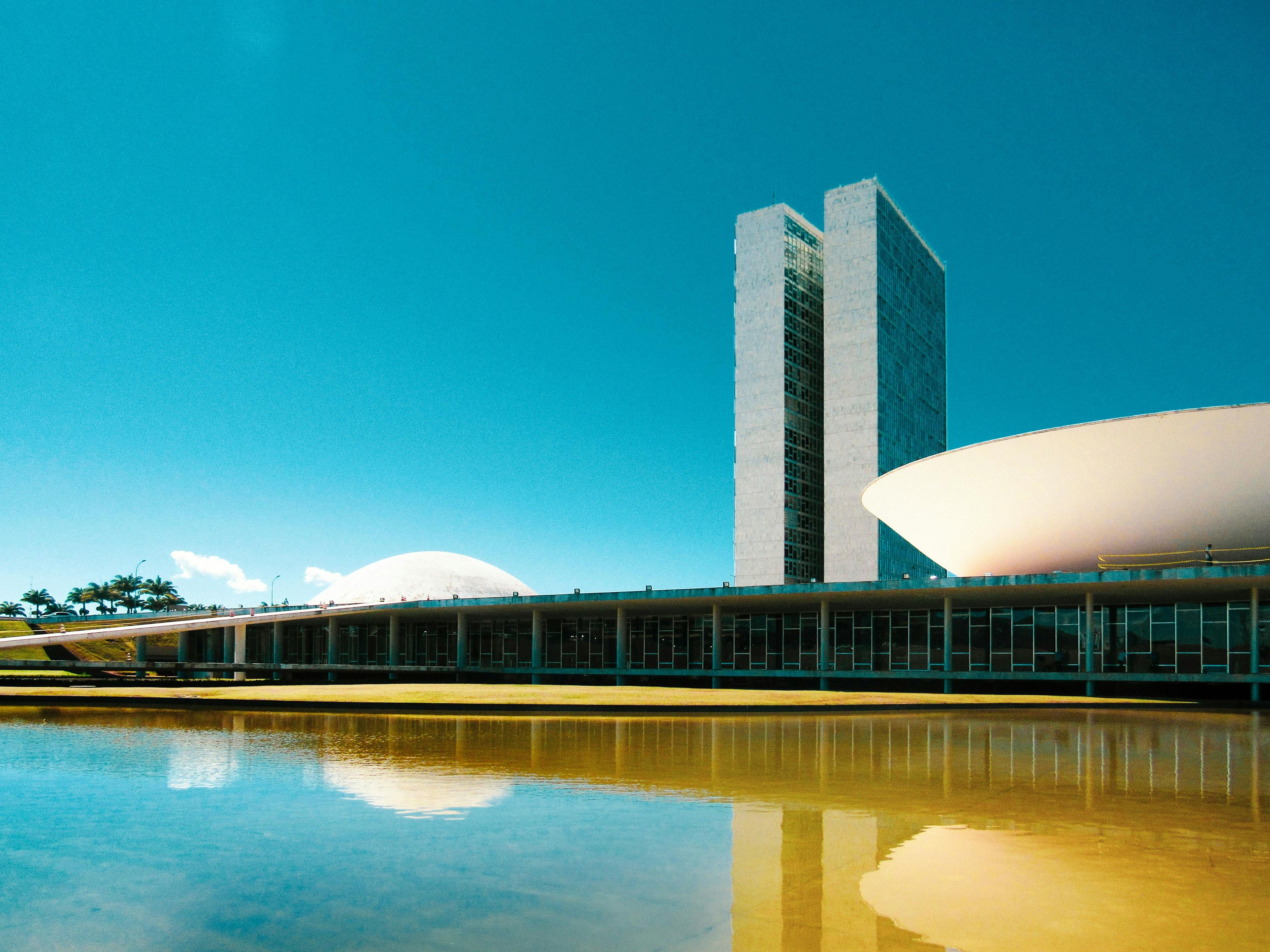 View of National Congress of Brazil.