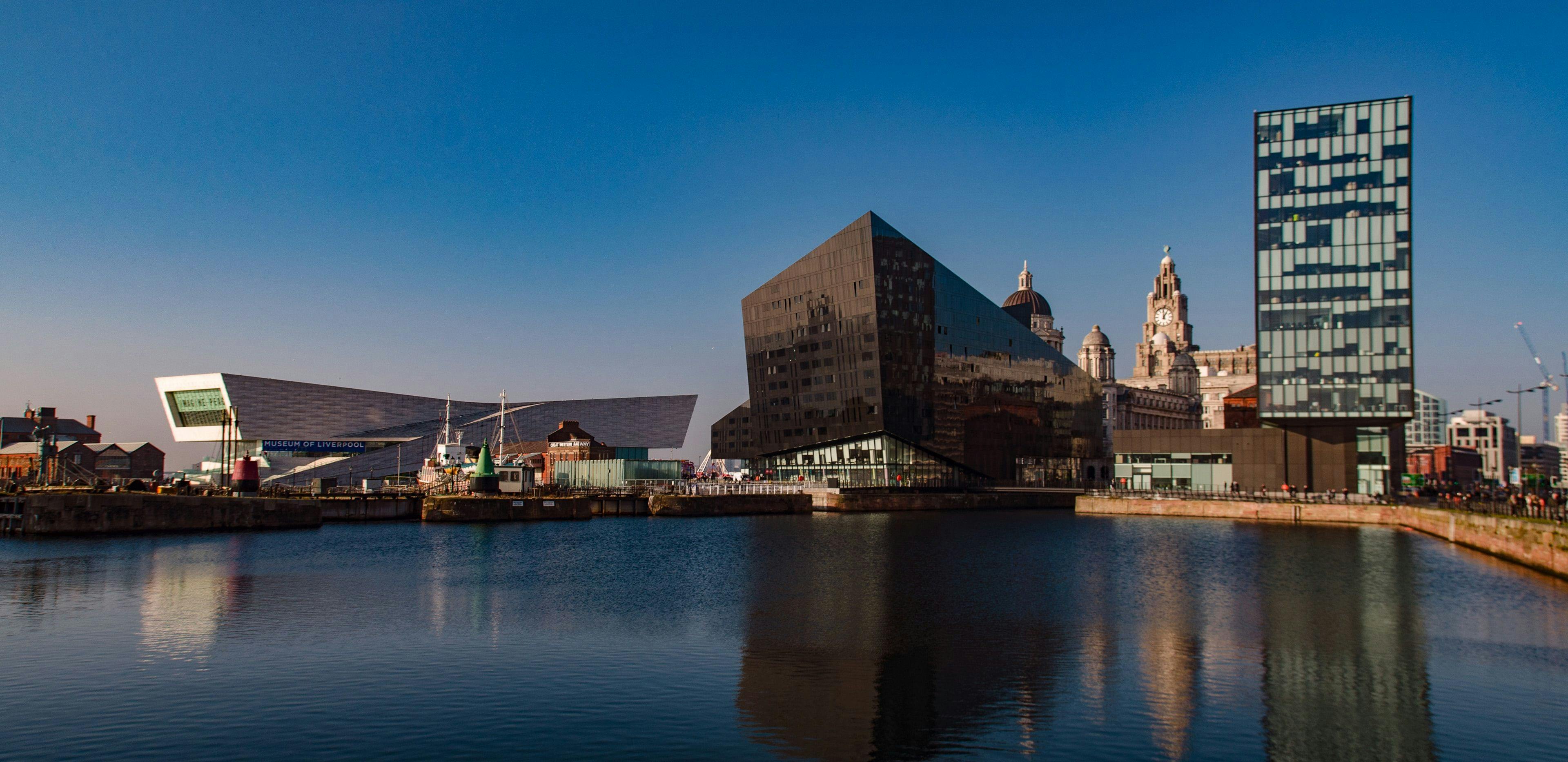 View on Amber Dock in Liverpool United Kingdom.