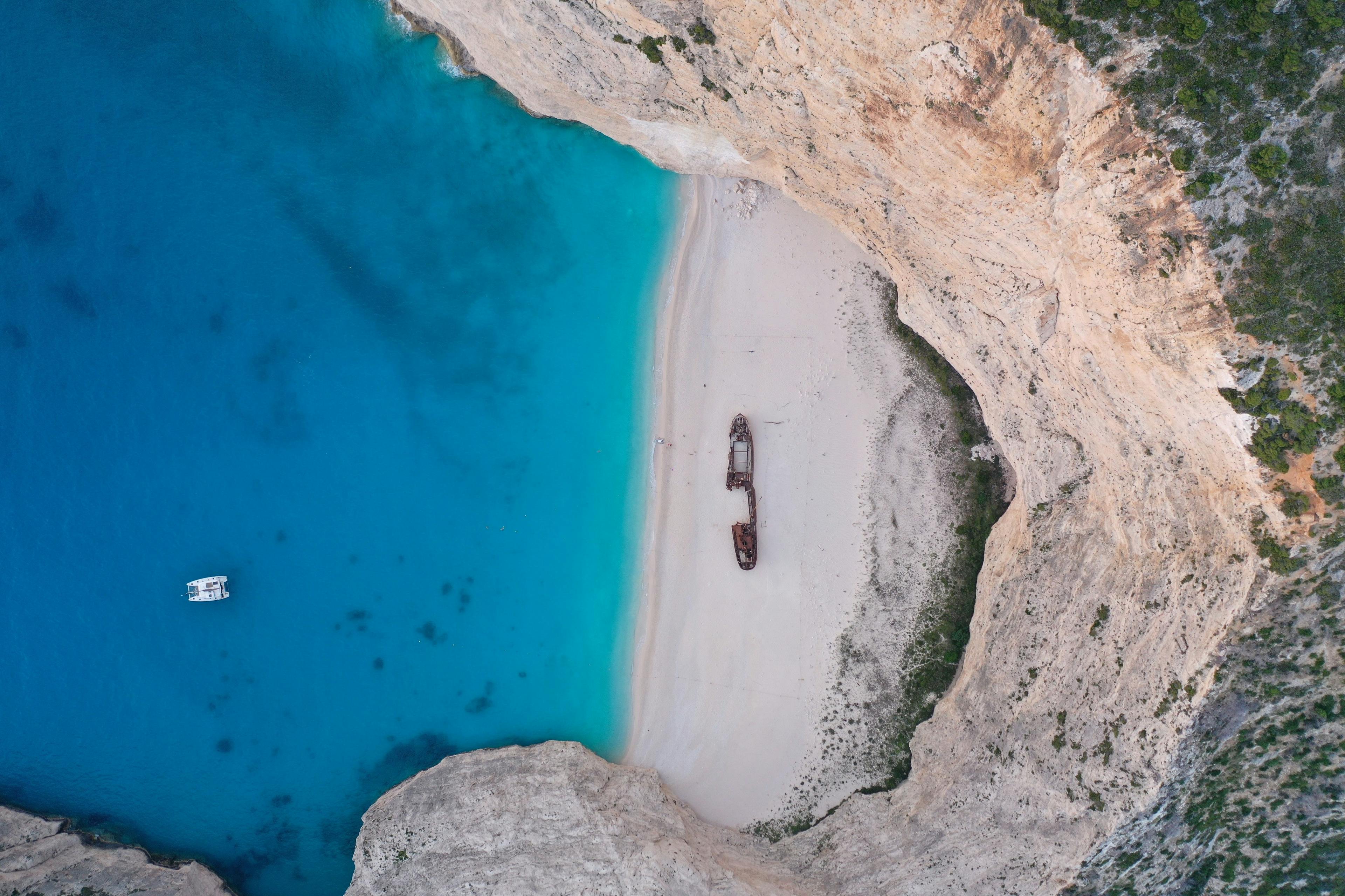 Shipwreck beach in Greece
