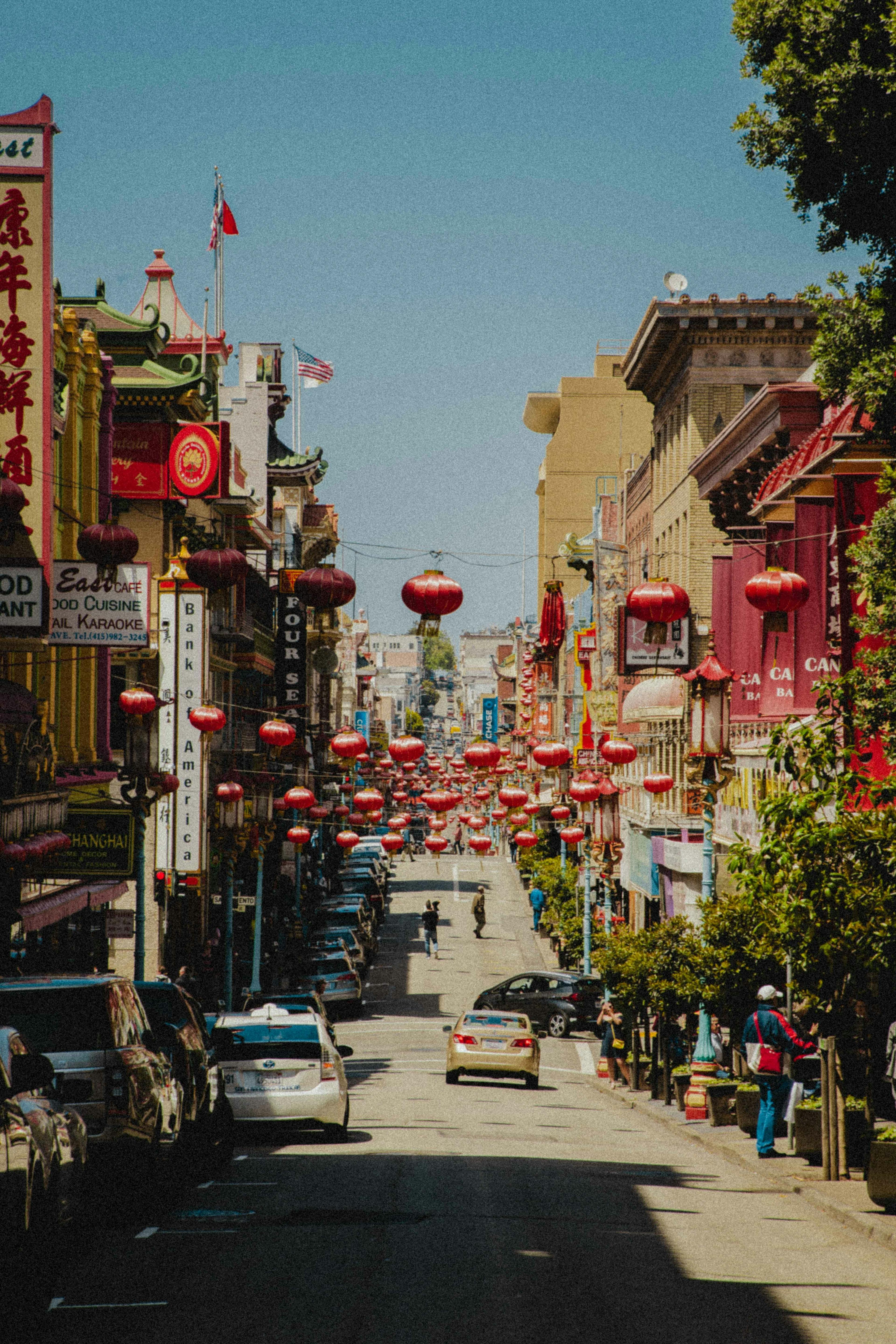 View on Chinatown in San Francisco USA.