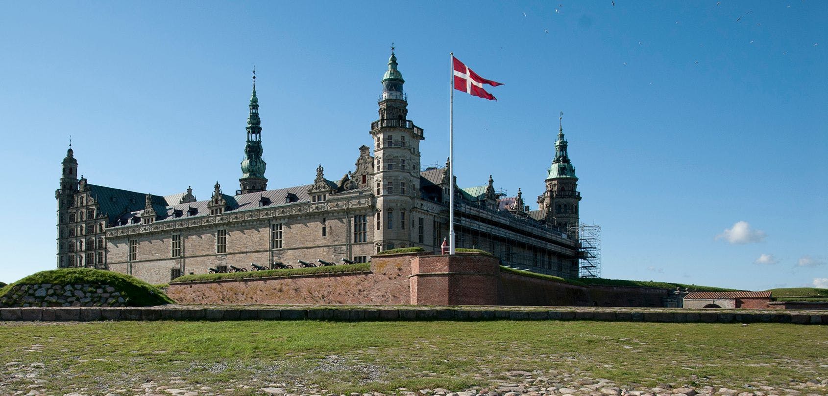 View on Kronborg Castle in Denmark.