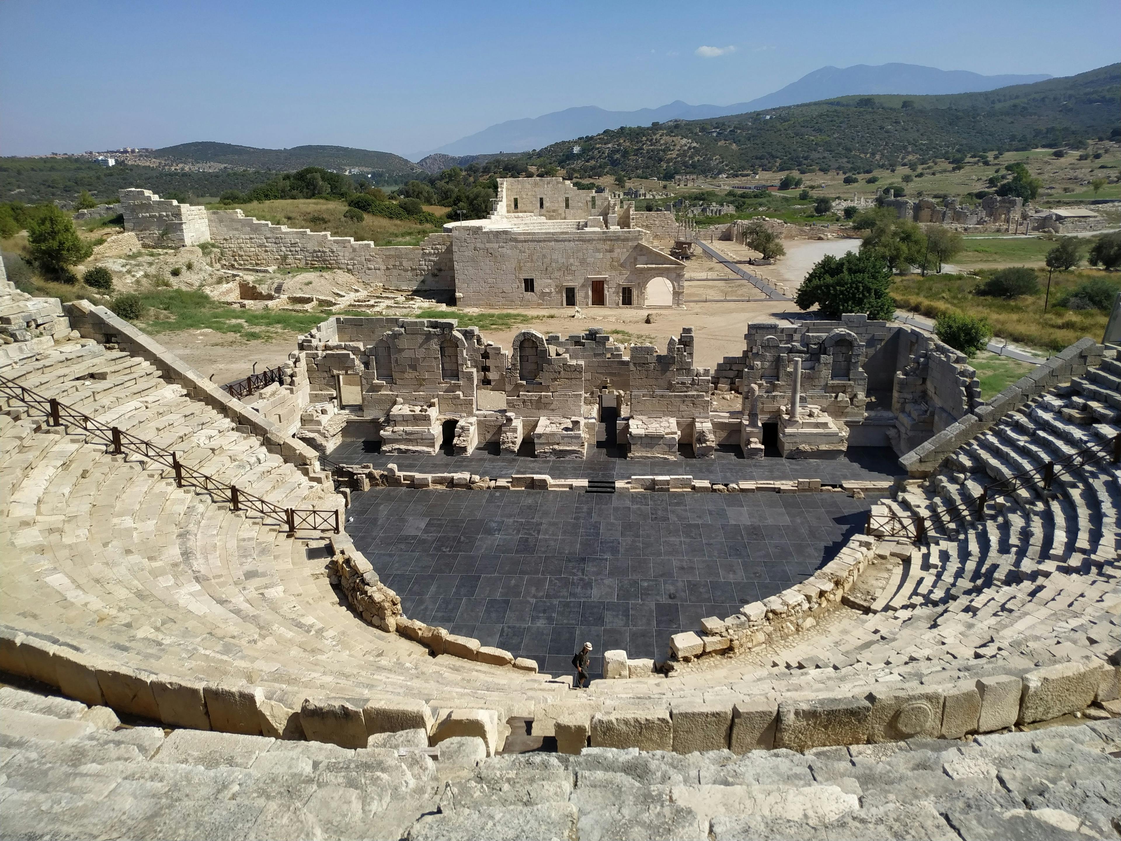Ruins of ancient Patara Amphiteatre in Turkey.