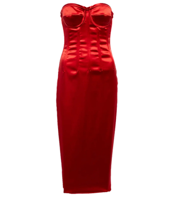 Dolce & Gabbana strapless satin corset dress